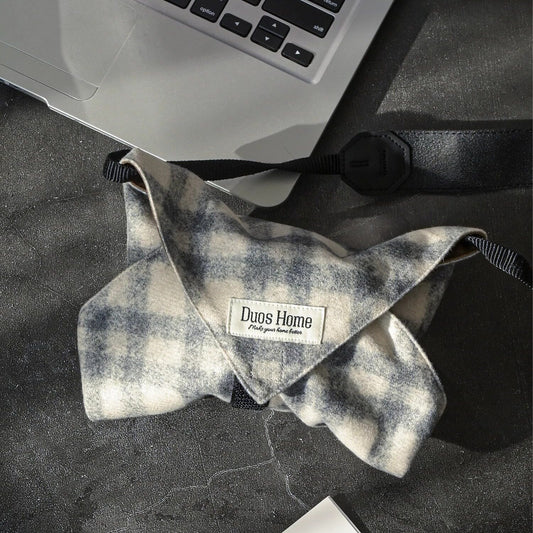 Suede-Lined Magic Wrap - Classic Houndstooth