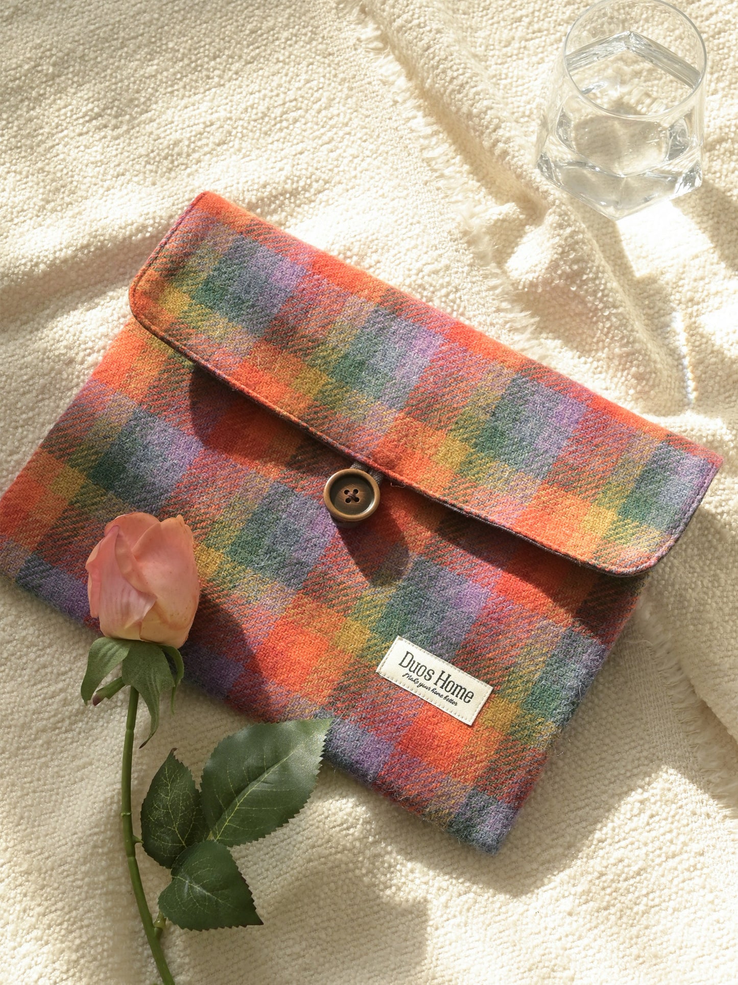 Laptop Sleeve -100% Cashmere - Brown