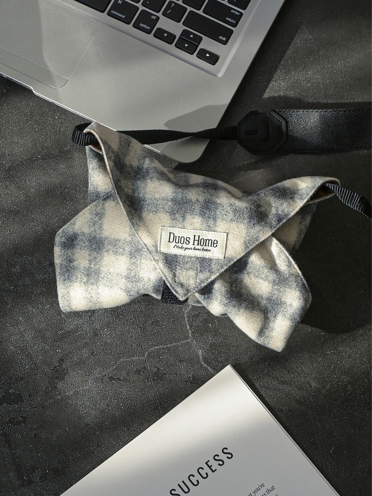 Suede-Lined Magic Wrap - Classic Houndstooth