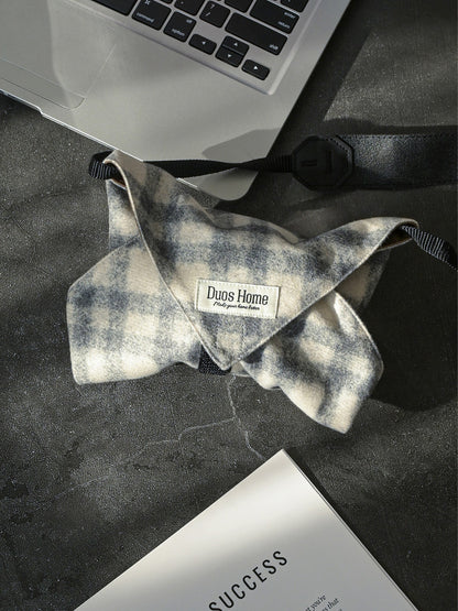 Suede-Lined Magic Wrap - Classic Houndstooth