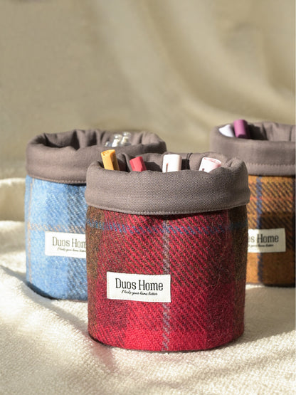 Duos Home 100% Wool Storage Bucket - Heritage Burgundy