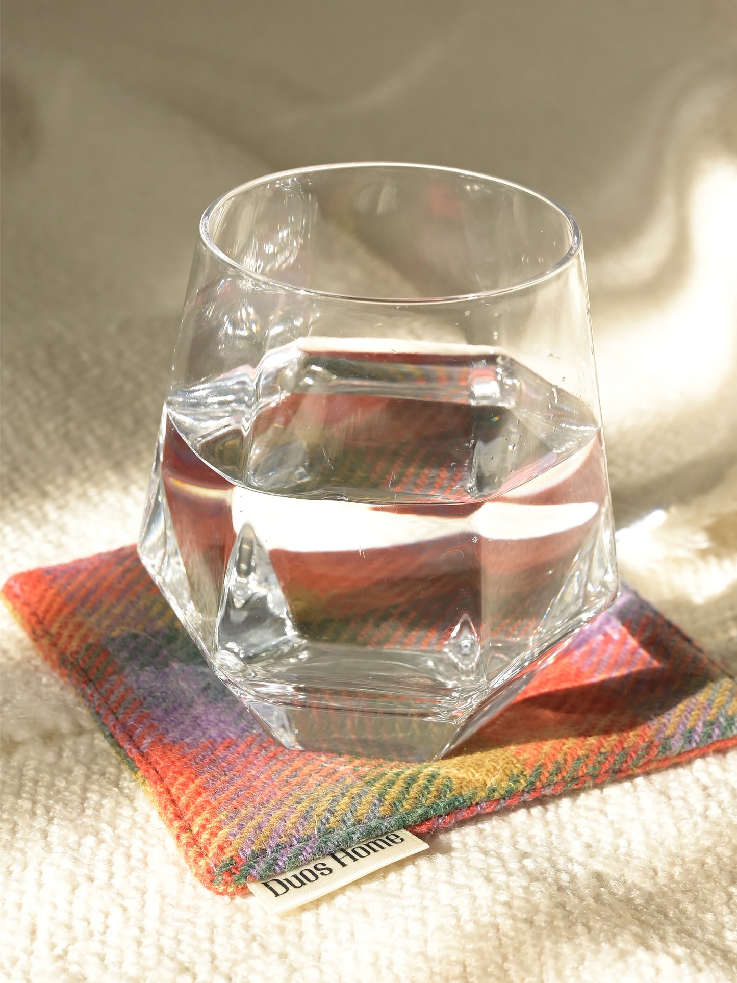 Duos Home 100% Wool Double-Sided Coaster - Heritage Burgundy