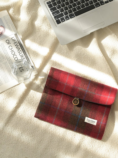 Laptop Sleeve -100% Cashmere - Brown