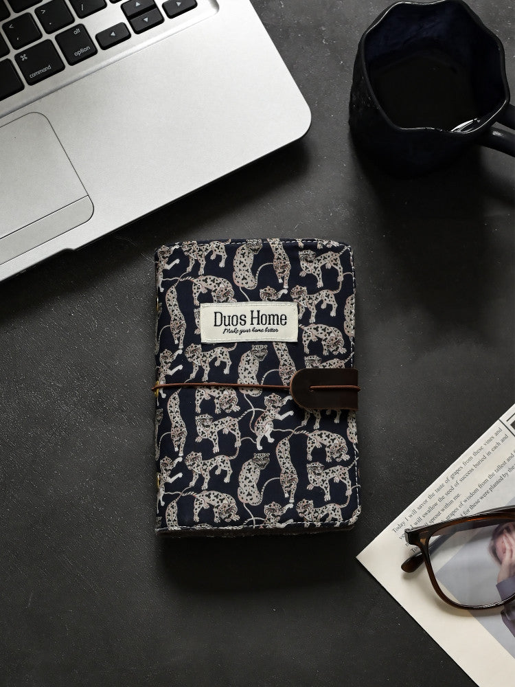 Liberty London Leather-Trimmed Planner -  Lagoon Serenity