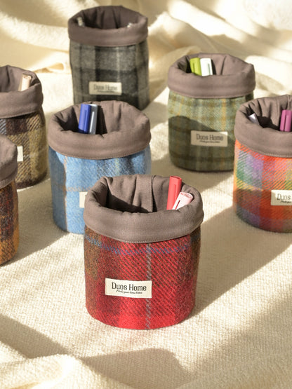 Duos Home 100% Wool Storage Bucket - Heritage Burgundy