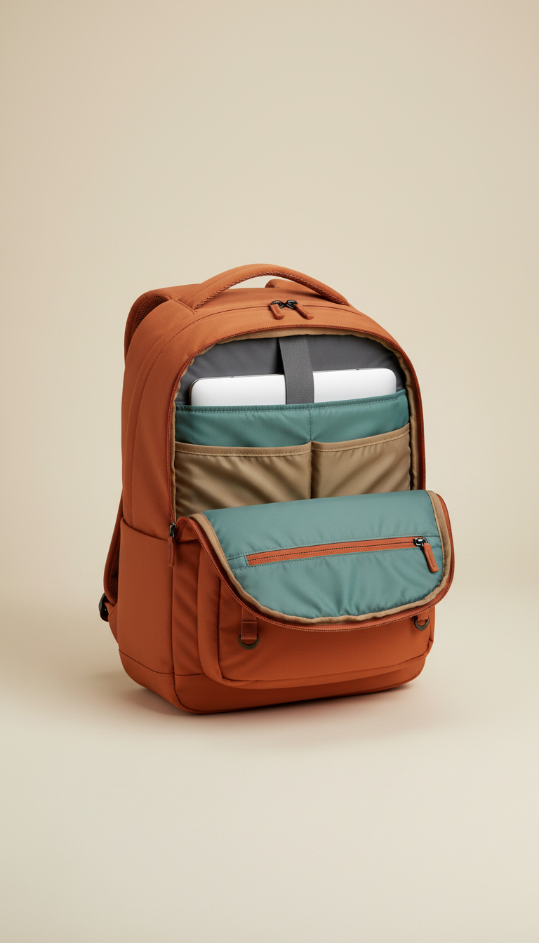 Laptop Daypack Brick Orange