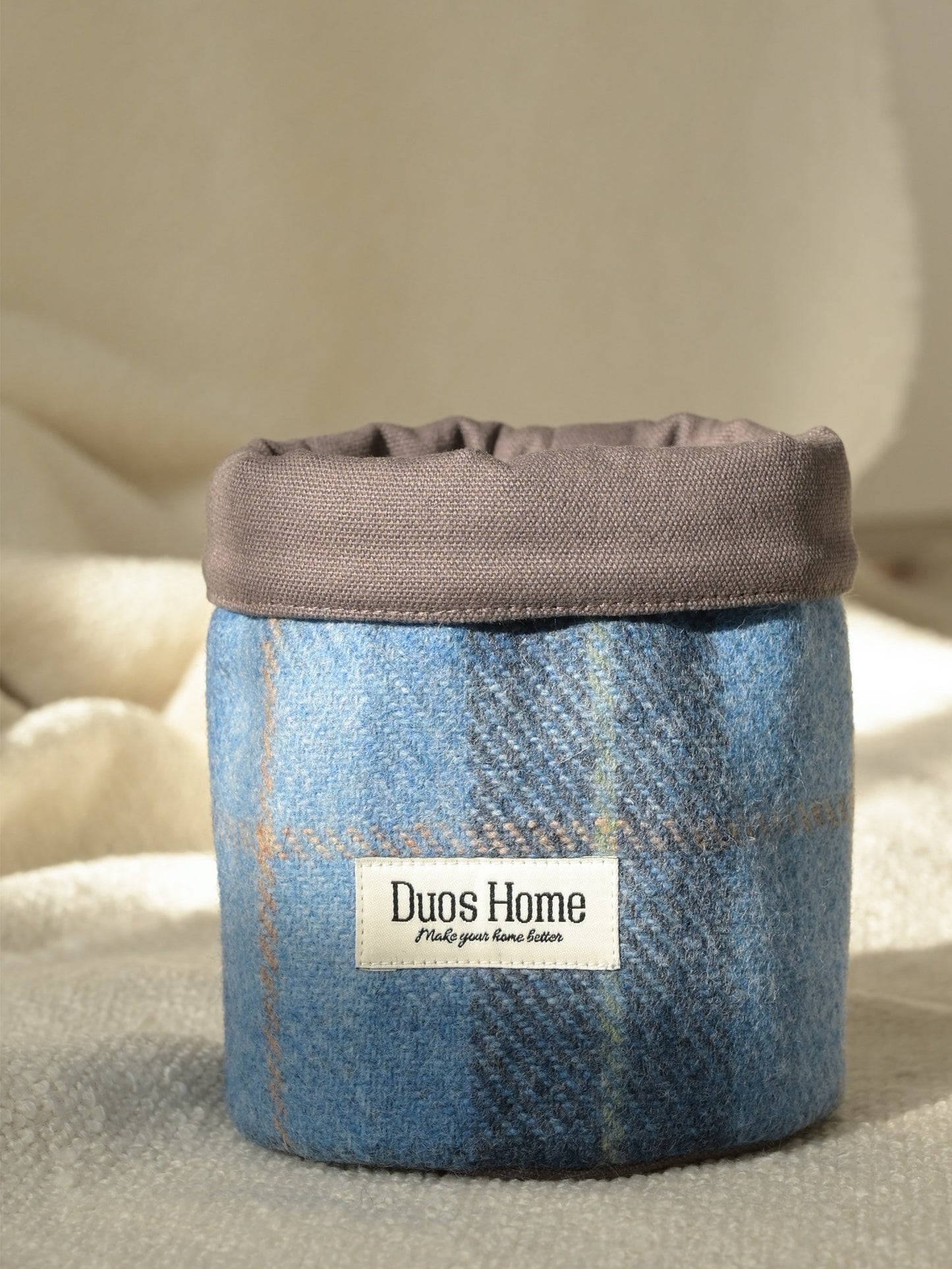 Duos Home 100% Wool Storage Bucket - Heritage Burgundy