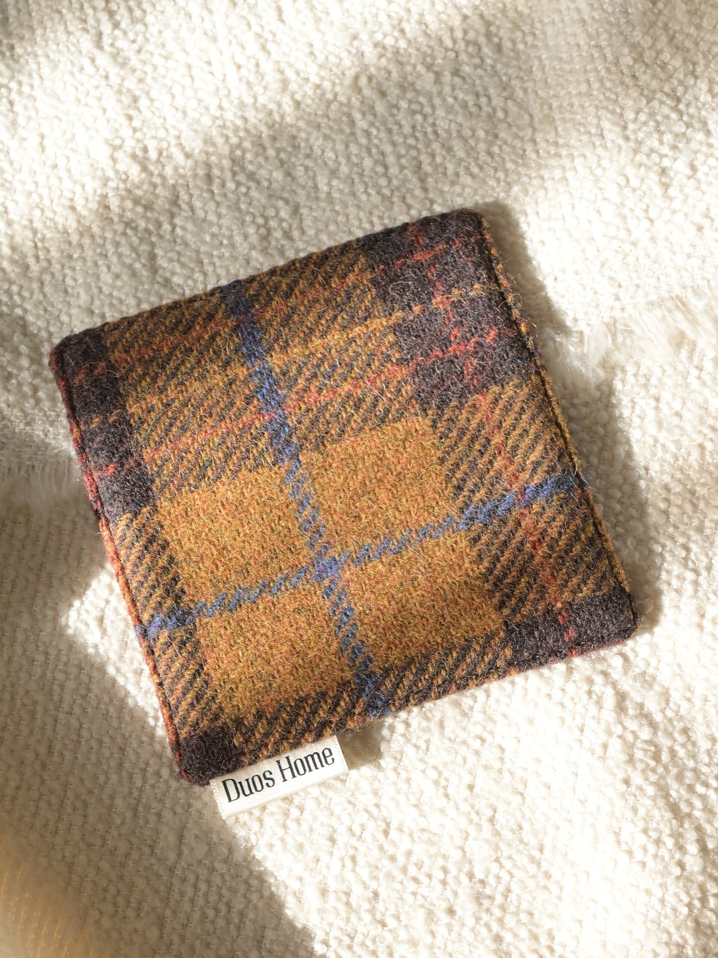 Duos Home 100% Wool Double-Sided Coaster - Heritage Burgundy