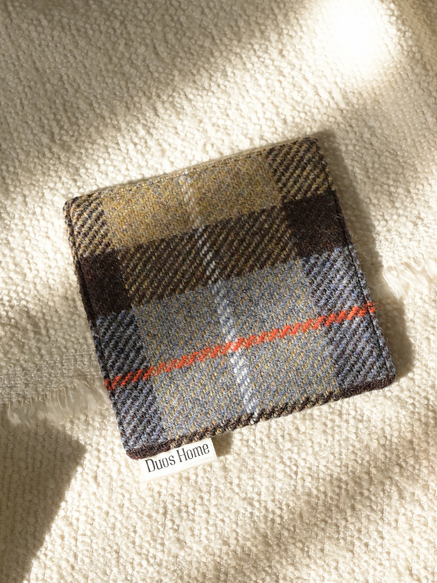 Duos Home 100% Wool Double-Sided Coaster - Heritage Burgundy