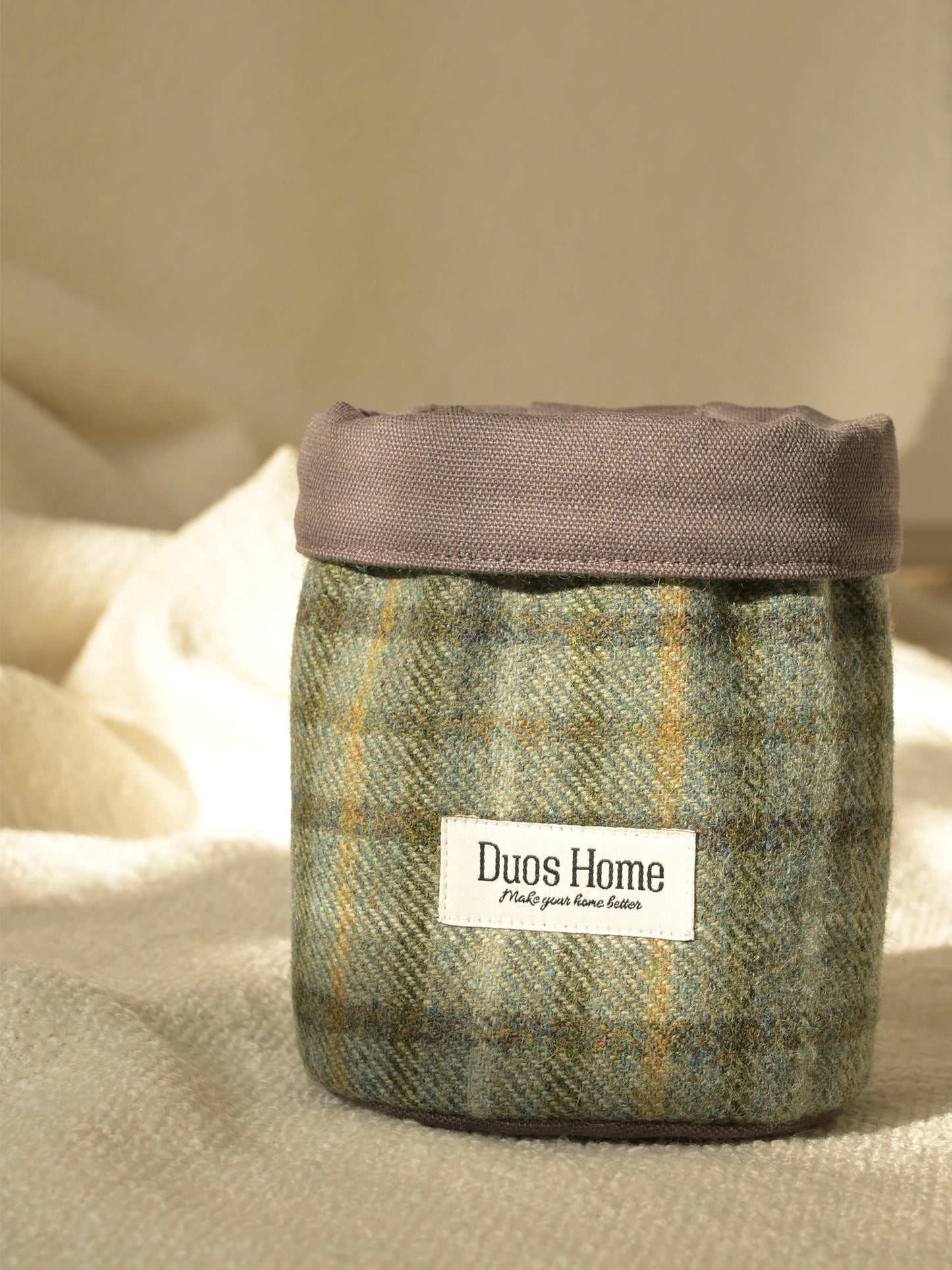 Duos Home 100% Wool Storage Bucket - Heritage Burgundy