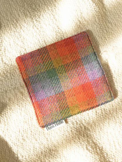 Duos Home 100% Wool Double-Sided Coaster - Heritage Burgundy