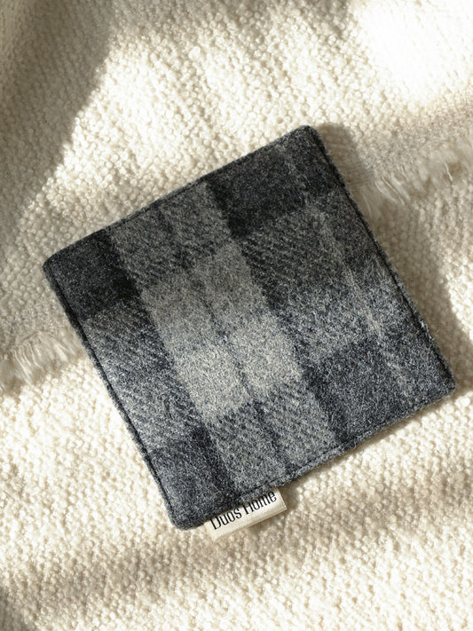 Duos Home 100% Wool Double-Sided Coaster - Gothic Charcoal