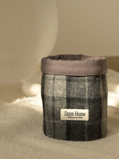 Duos Home 100% Wool Storage Bucket - Heritage Burgundy