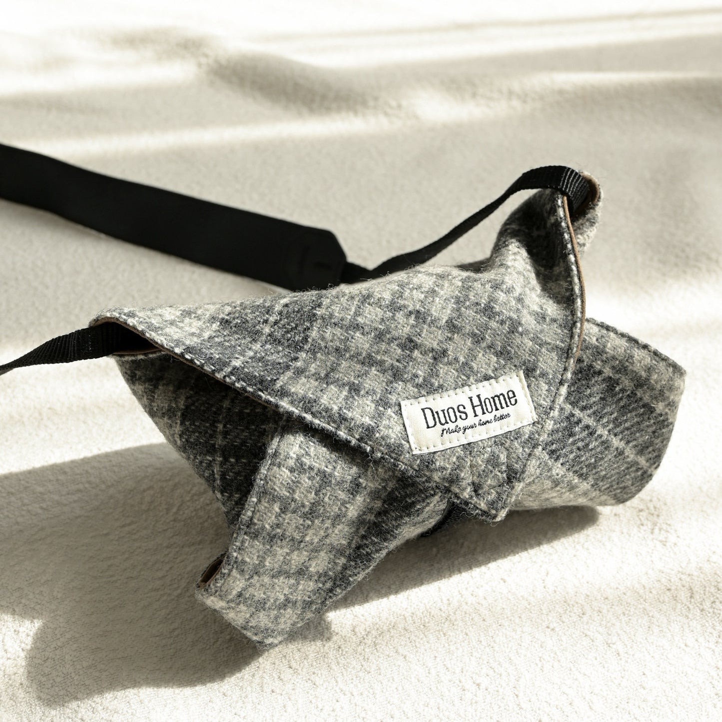 Duos Home Wool & Suede Magic Wrap - Black